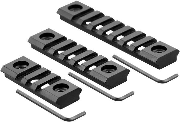 Lightweight Picatinny 3-Slot,5-Slot,7-Slot Rail Section Keymod Handgua ...