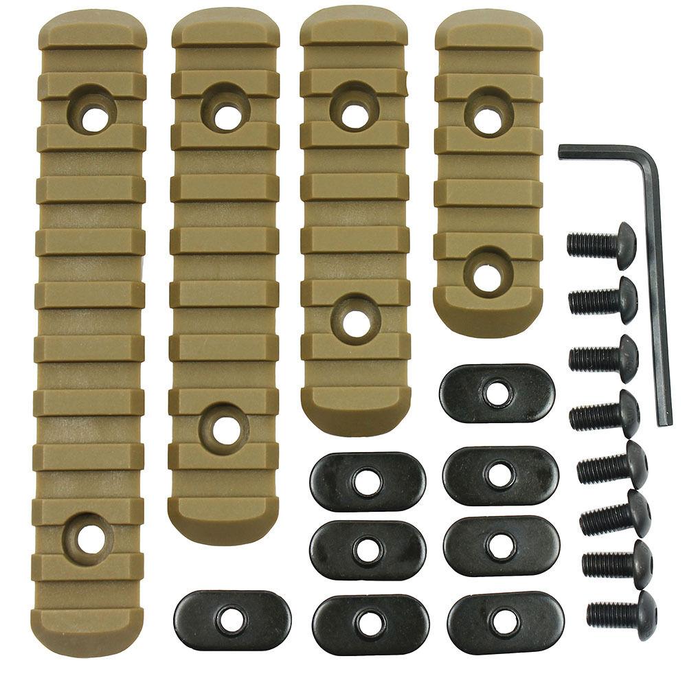 Tactical Polymer Picatinny Weaver Rail Section Set of 4 for MOE Handgu –  West Lake Tactical