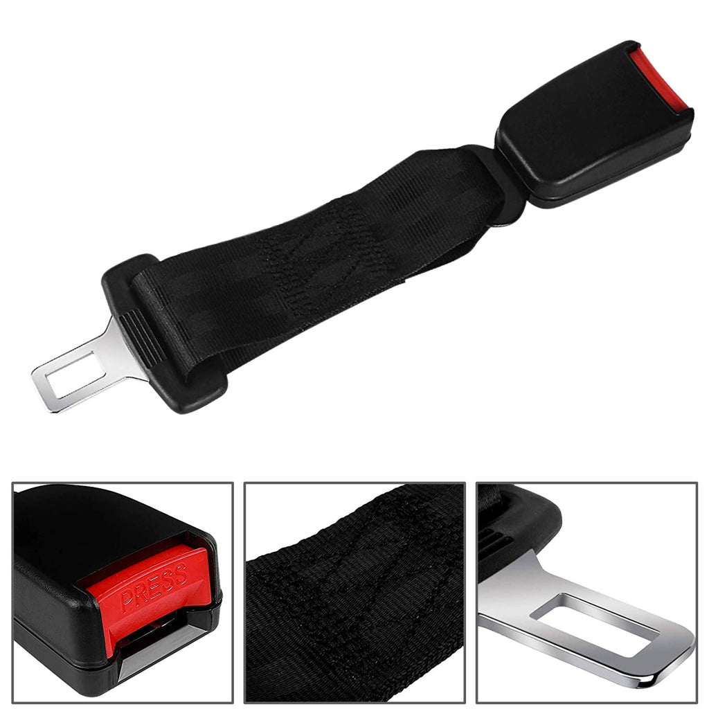 Belt Buckle Extender, 2 Packs 4.7 Inch Safety Seat Belt Buckle Extension  Universal Car Buckles Cert - Miscellaneous