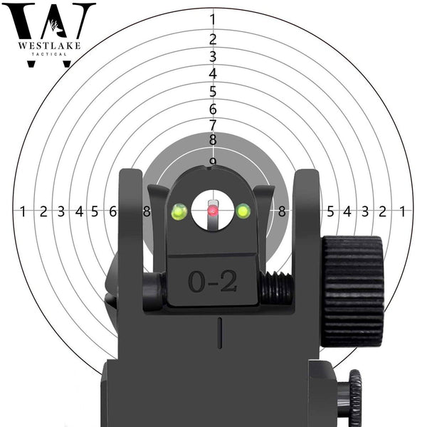 Fiber Optics Foldable Iron Sights 45° Offset – West Lake Tactical